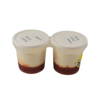 Fromage sur lit d'abricot