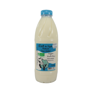 Lait pasteurisé demi-écrémé (certifié AB)