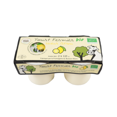 Yaourt au citron (certifié AB)
