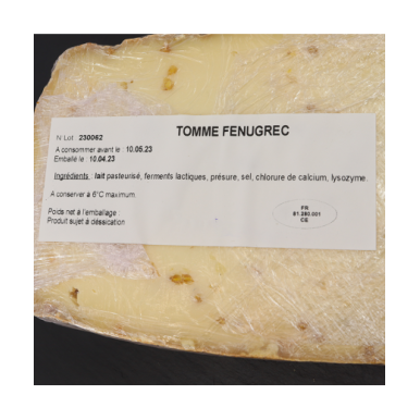 Tome du Buisson Blanc au fenugrec