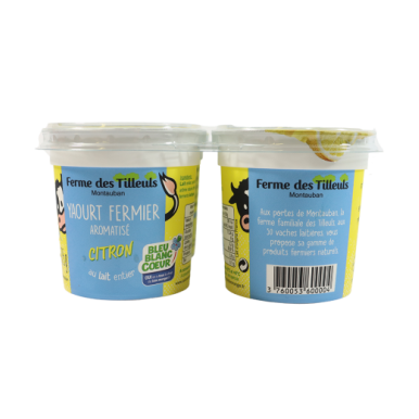 Yaourt fermier citron
