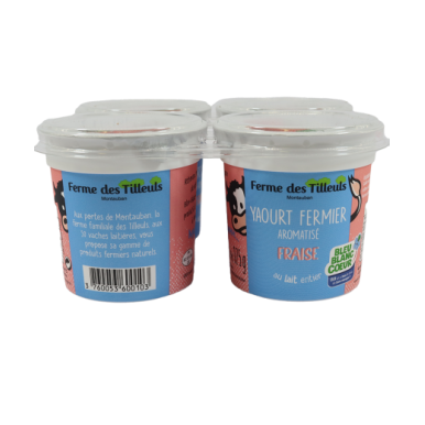 Yaourt fermier fraise