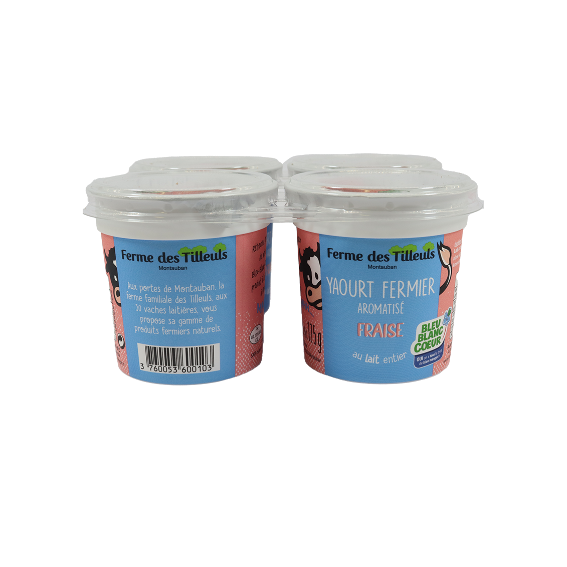 Yaourt fermier fraise Yaourt fermier fraise