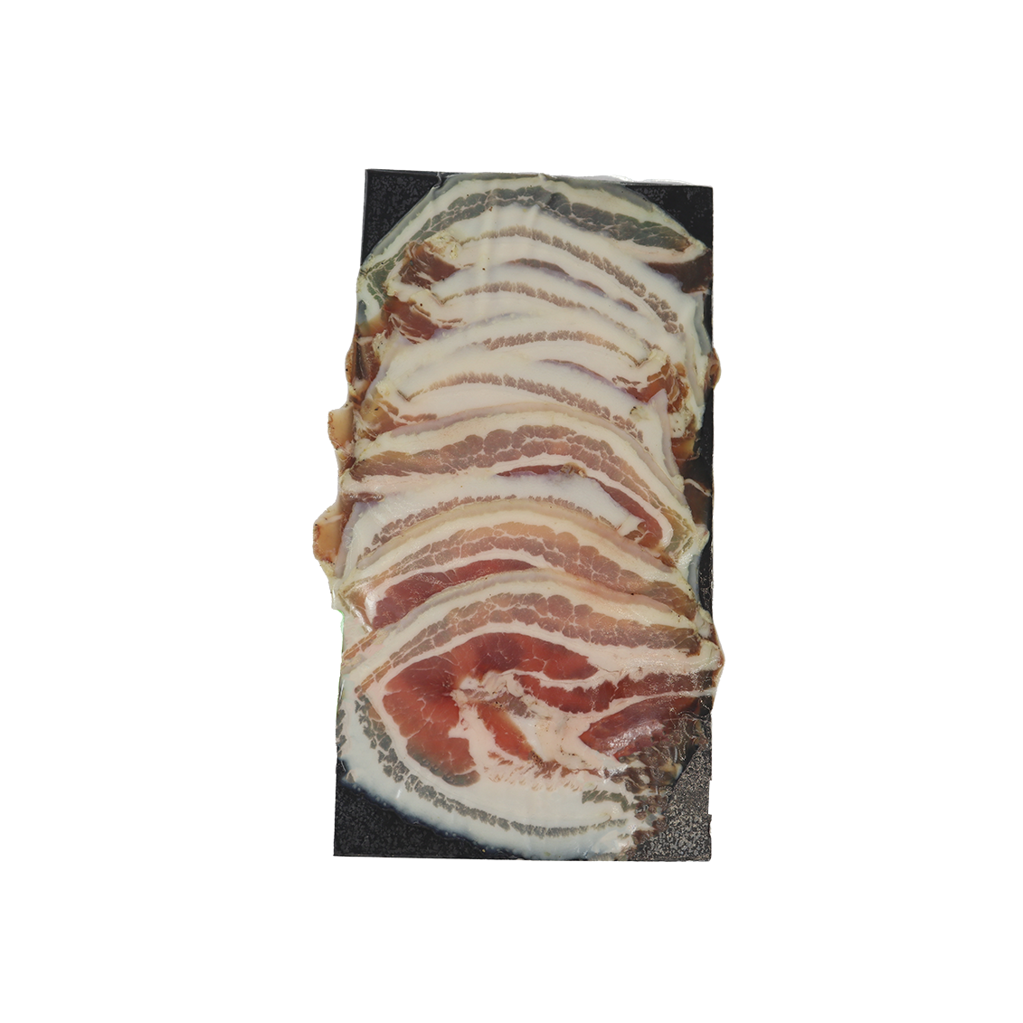 Porc noir - Pancetta tranchée Porc noir - Pancetta tranchée