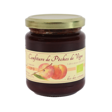 Confiture de pêche de vigne (Certifié AB)