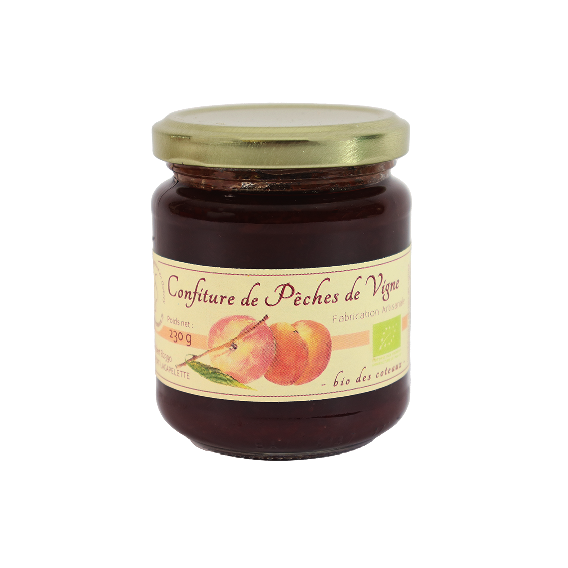 Confiture de pêche de vigne (Certifié AB)