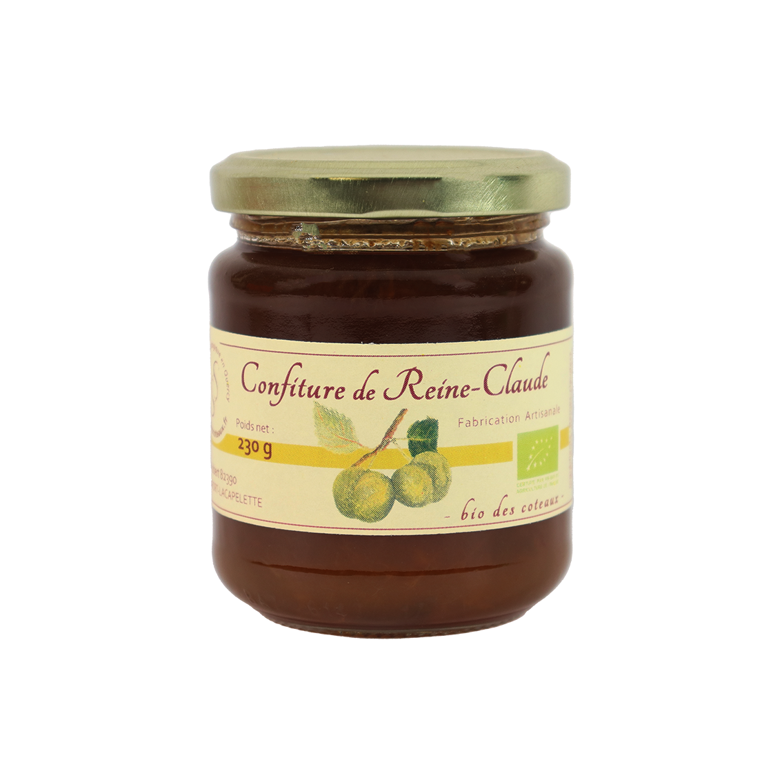 Confiture de reine claude (Certifié AB)