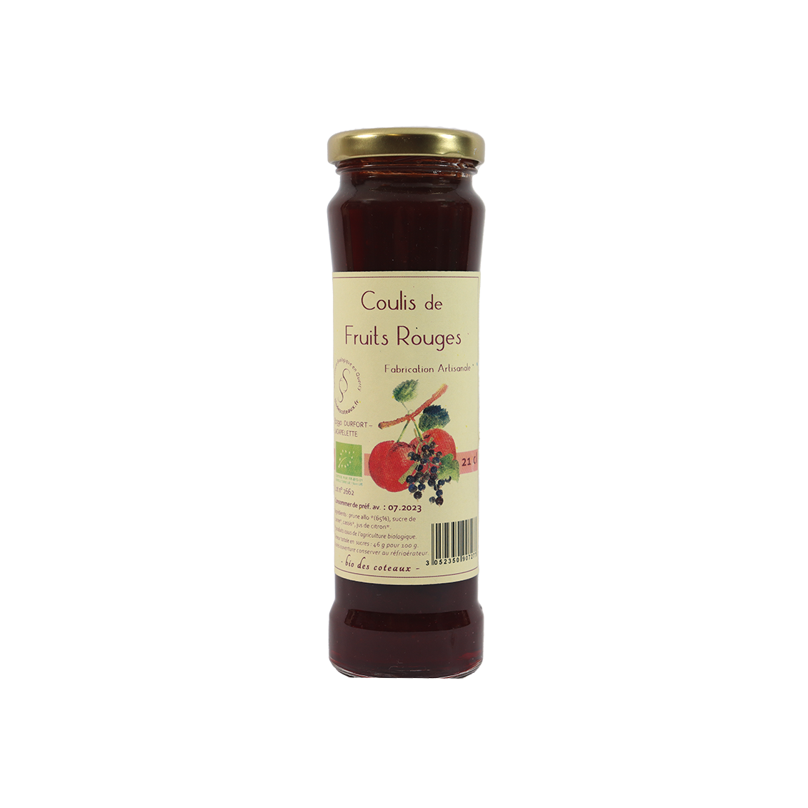 Coulis de prunes cassis (Certifié AB)