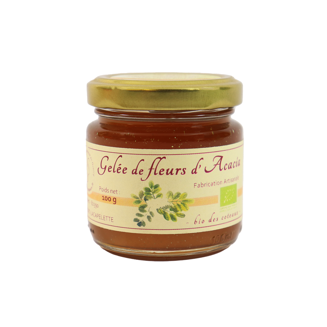 Gelée de fleurs d'acacia (Certifié AB) Gelée de fleurs d'acacia (Certifié AB)