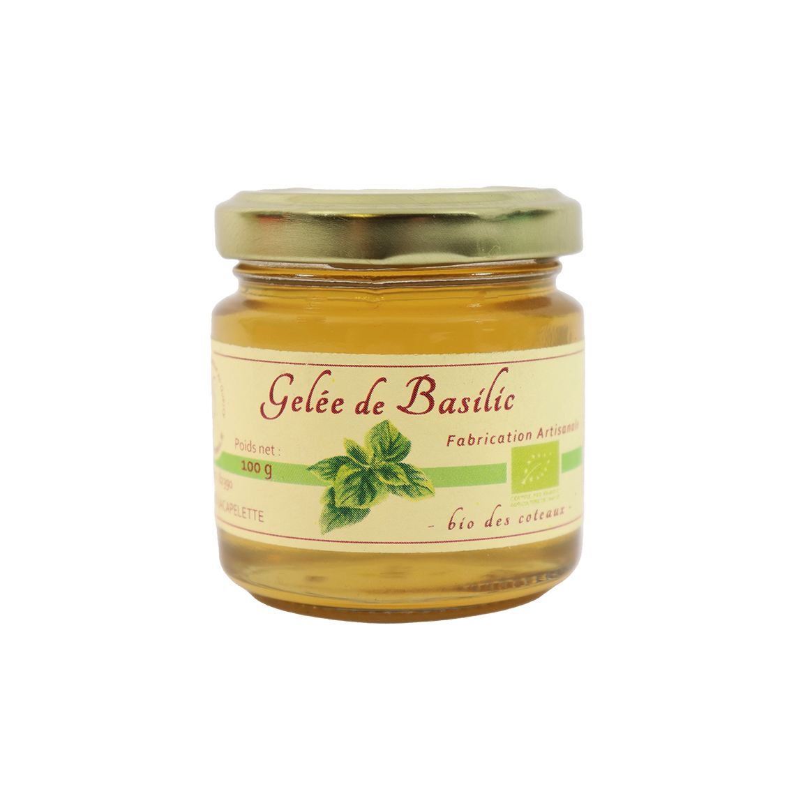 Gelée de basilic (Certifié AB)