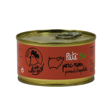 Pâté de Porc Noir au piment d'Espelette (certifié AB)