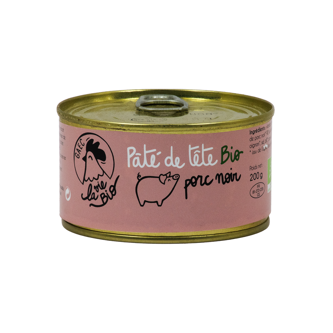 Pâté de tête de Porc Noir (certifié AB)