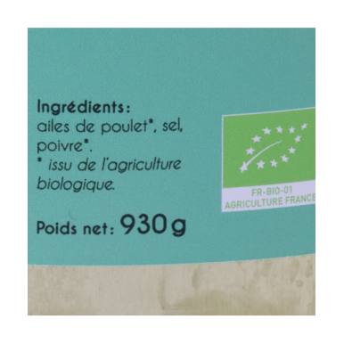 Ailes de Poulet (certifé AB)