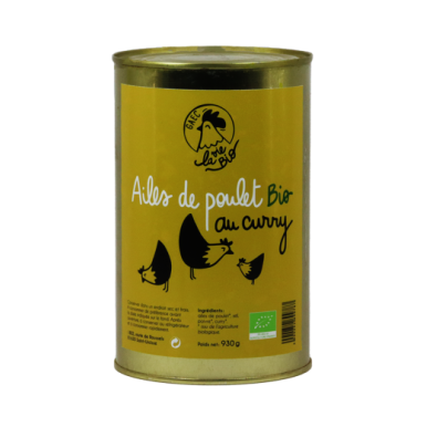 Ailes de Poulet au curry (certifé AB)