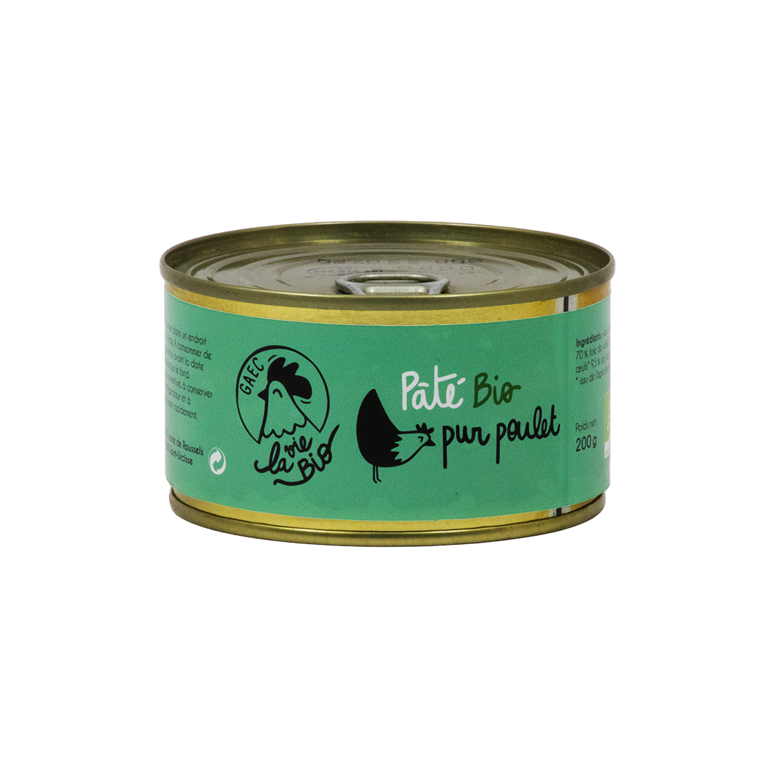 Pâté de Pur Poulet (certifé AB)
