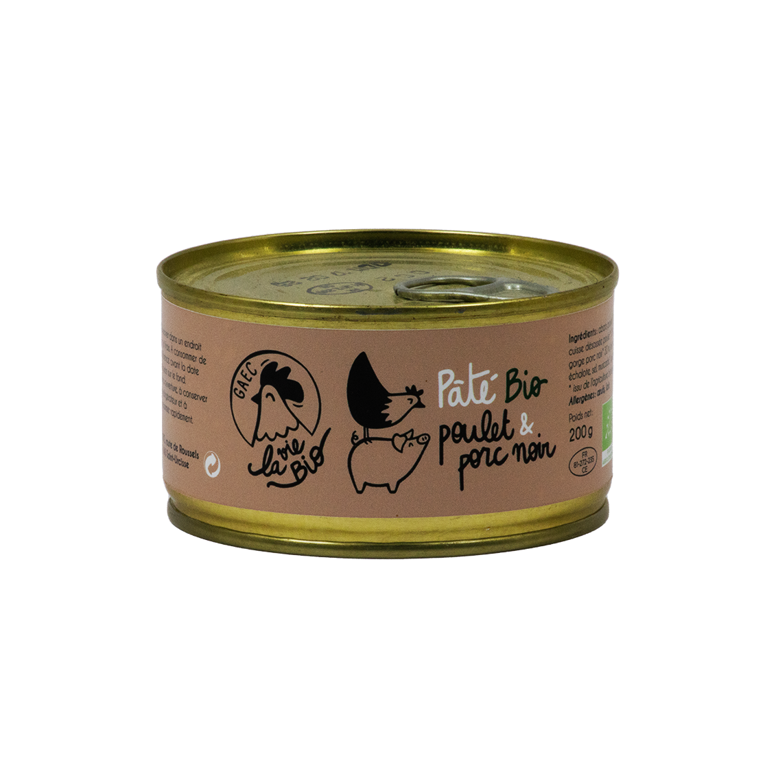 Pâté de Poulet / Porc Noir (certifé AB)