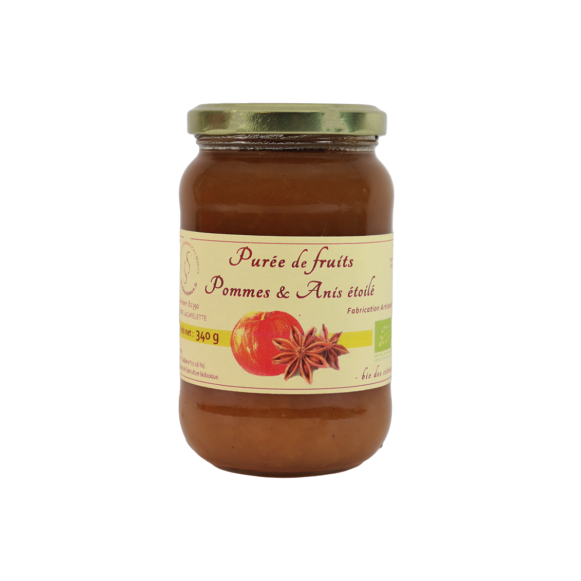 Purée de pomme anis étoilé (Certifié AB)