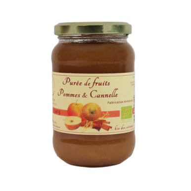 Purée de pomme cannelle (Certifié AB)