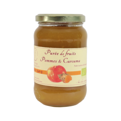 Purée de pomme curcuma (Certifié AB)