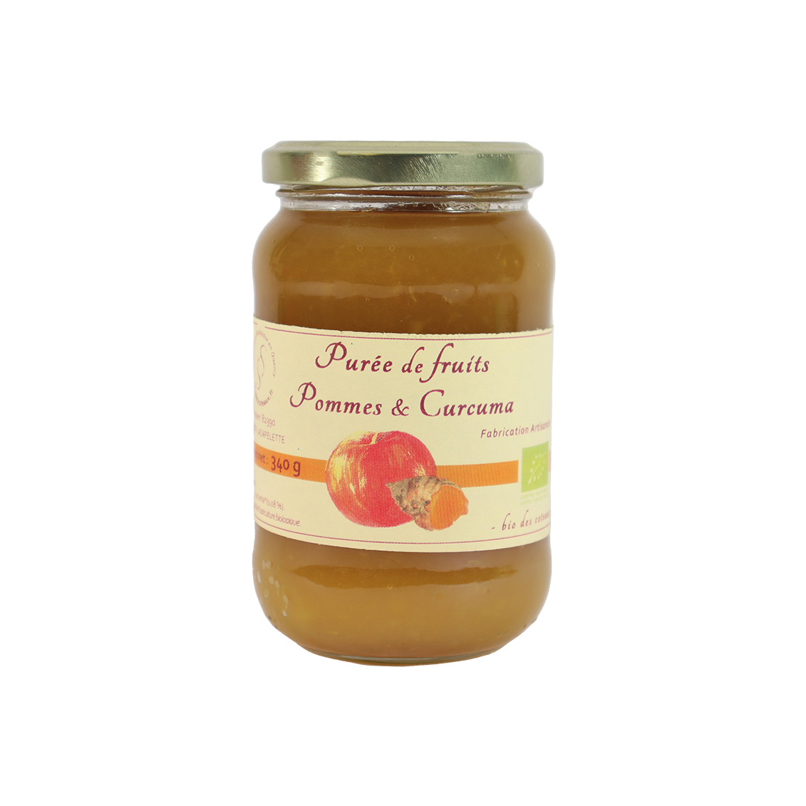 Purée de pomme curcuma (Certifié AB)