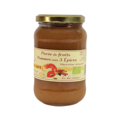 Purée de pomme 3 épices (Certifié AB)