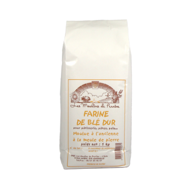 Farine de Ble dur, moulue à  l'ancienne
