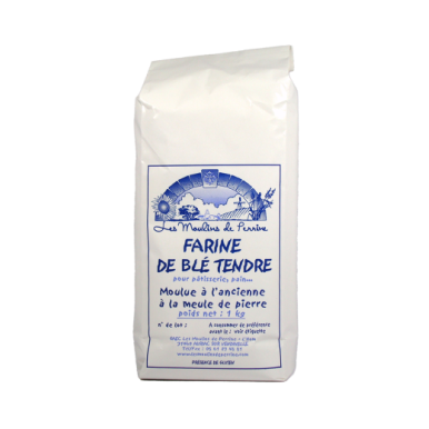 Farine de Ble tendre, moulue à  l'ancienne