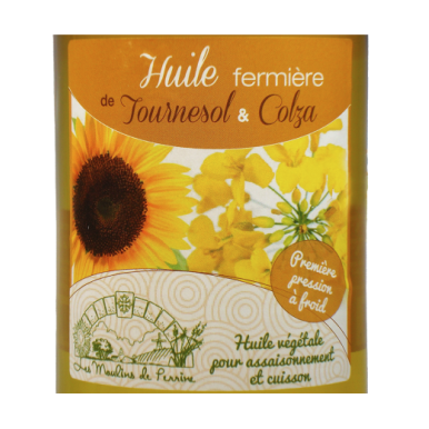 Huile vierge composée (tournesol et colza)