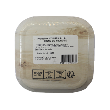 Pruneaux fourrés à  la crème de pruneaux