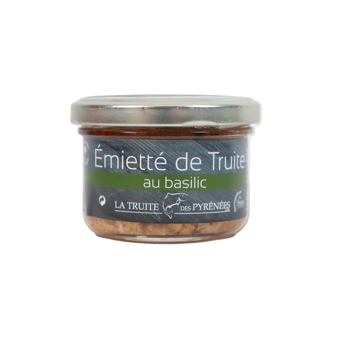 Emietté de truite au basilic