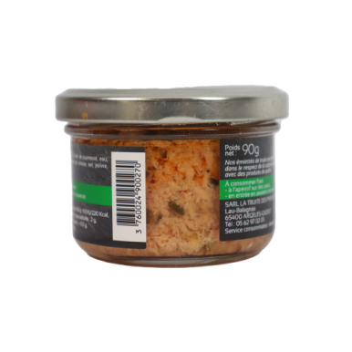 Emietté de truite à  la ciboulette