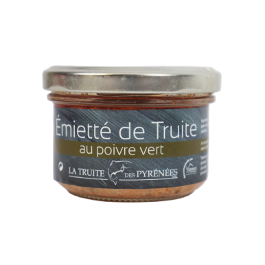 Emietté de truite au Poivre Vert