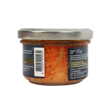 Emietté de truite au Poivre Vert