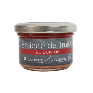 Emietté de truite au poivron