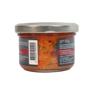 Emietté de truite au poivron