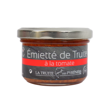 Emietté de truite à  la tomate