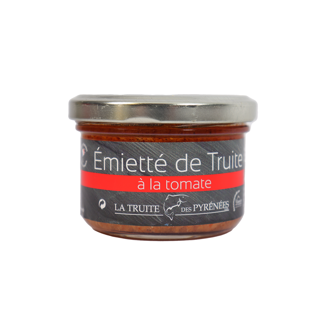 Emietté de truite à  la tomate