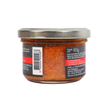 Emietté de truite à  la tomate