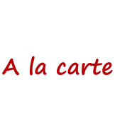 A la carte