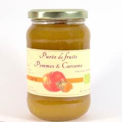 Un goût d'ici - Purée de pomme curcuma - 340g (Certifié AB)