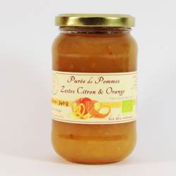 Un goût d'ici - Purée de pomme Zestes d'orange et citron - 340g (Certifié AB)