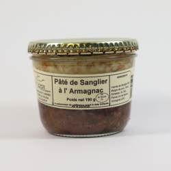 Un goût d'ici - Pâté de Sanglier à larmagnac de la ferme - 190g 