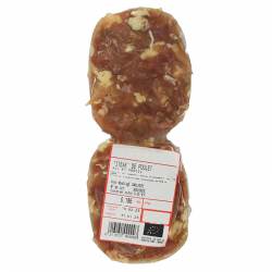 Un goût d'ici - Poulet (certifié AB) - 2 Steaks hachés ail et persil - 200g